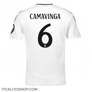 Real Madrid Eduardo Camavinga #6 Prima Maglia 2024-25 Manica Corta